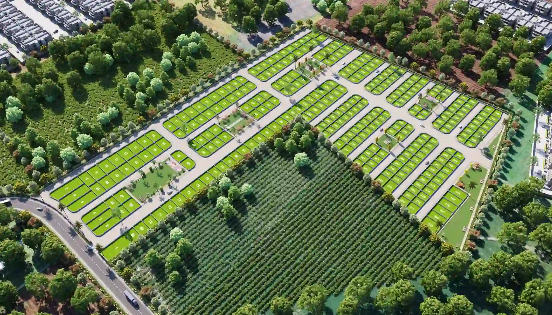 Aaiji Residency Plots Dholera - Premium residential plots in Kadipur Village banner