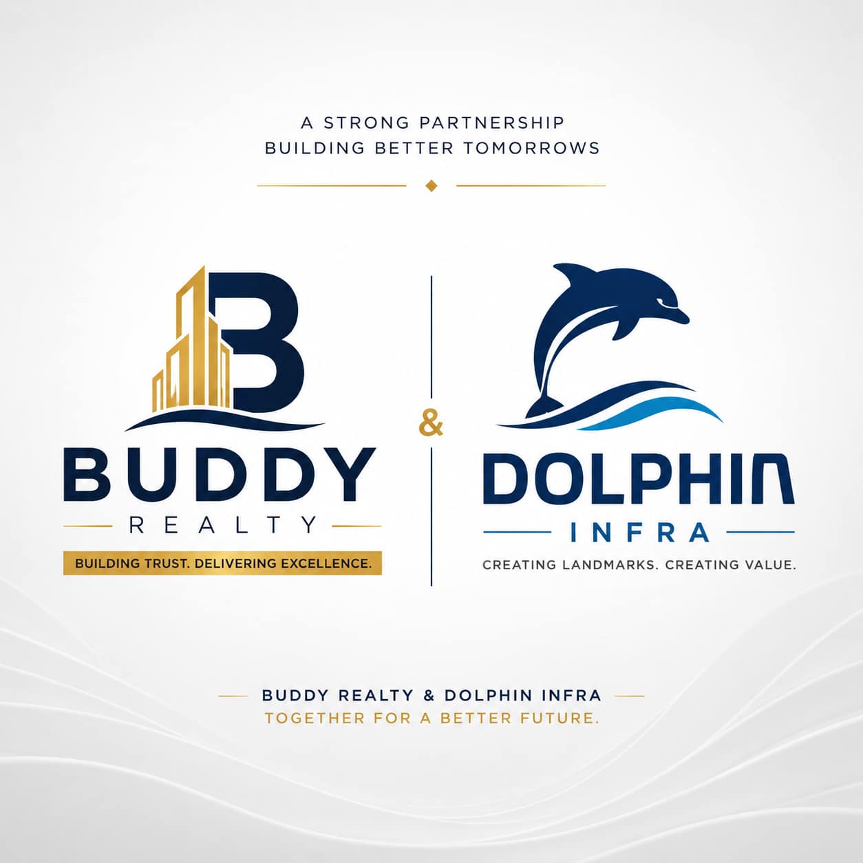 Buddy & Dolphin Logo - The trusted developer behind Alfa City Dholera