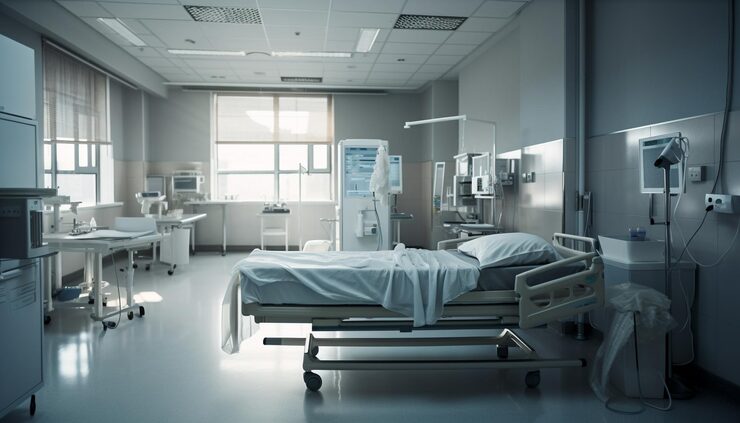 Hospital ward, representing healthcare facilities planned in Dholera